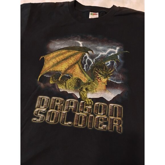 Vintage Dragon Soldier Chemical Corps T Shirt Desert Storm Large - Picture 1 of 7